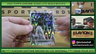 2022 Topps Chrome Sonic Baseball Lite 8 Box Break #12