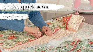 Easy Pillowcases Using Directional or Non-directional Fabric