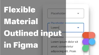 Making of flexible Material outlined input in Figma