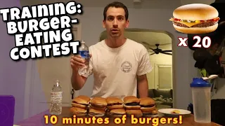 Burger-Eating Contest: Training Run/Practice