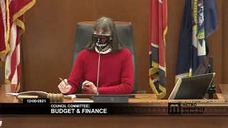 12/06/21 Budget and Finance Committee