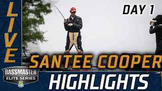 Highlights: Day 1 action at Santee Cooper (Bassmaster Elite Series)