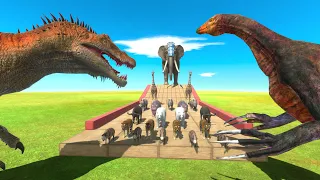 Dinosaurs VS Animals Challenge | Animal Revolt Battle Simulator