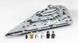 LEGO Star Wars First Order Star Destroyer (Timelapse & Review) - Set 75190