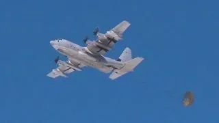 US Marines C-130J - Container Delivery System Airdrop