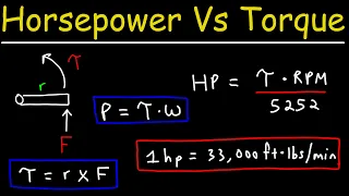 Torque Vs Horsepower Explained - Automotive Car Engines & Physics