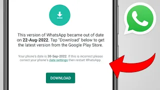 How To Fix Whatsapp Update Problem | Update Whatsapp Problem