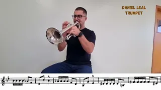 Arban's Complete Conservatory Method for Trumpet - #25 - Single tongue - Daniel Leal Trompete