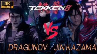 TEKKEN 8 GAMEPLAY : DRAGUNOV VS JIN KAZAMA | NVIDEA 2070 SUPER