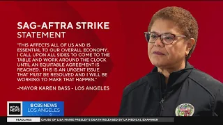 L.A. Mayor Karen Bass issues a statement on the SAG-AFTRA strike