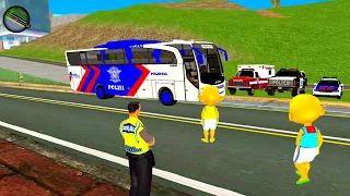 Upin & ipin Pamer Mobil Bus Polisi terbaru , hadiah dari PaPa Polisi 😍 Dunia Oyya