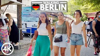 [4K] Berlin Germany City Summer Walk in 2020 - Neukölln Market on Maybachufer