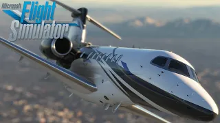 Citation Longitude - Shortened Flight - Las Vegas, NV to Santa Ana, CA - Microsoft Flight Simulator