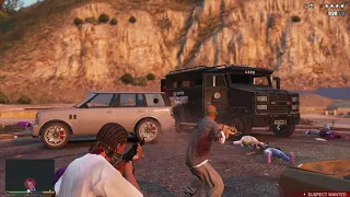 GTA 5 - Franklin's Gang War + Six Star Escape