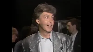 Paul McCartney - The Prince's Trust All-Star Rock Concert Special Preview (HBO Inside Info, 1986)