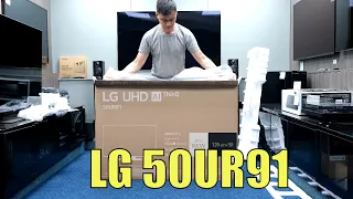 LG 2023 UR91 50" Unboxing, Setup, Test and Review with 4K HDR Demo Videos 50UR91