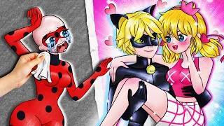 Ladybug & Cat Noir Couple | 레이디버그는 블랙캣과 애니를 질투한다 | 재미있는 스톱 모션 만화 | Miraculous Animation