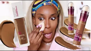 Edges SLAUGHTERED: Maybelline Superstay Foundation + Instant Age Rewind Concealer | Jackie Aina