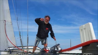 Summer sailing, single handed on the IJsselmeer