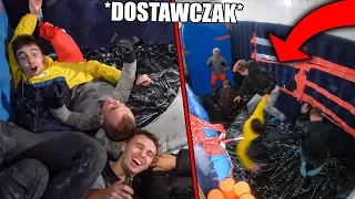 ŚLIZGAWKA NA PACE NASZEGO DOSTAWCZAKA! *NIEBEZPIECZNE*