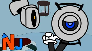 Fatty Fatty No Parents | Portal 2 | Animation