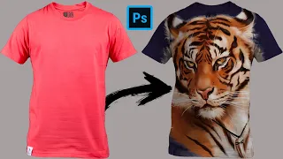 How To Put images on T Shirts - Photoshop Tutorial