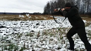 Шикарнейшая Охота на Зайца по первому Снегу. Нужно только Найти!!!