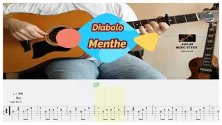 Diabolo Menthe . Guitar tabs Cover 🎸 Yves Simon