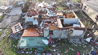 DRONE FOOTAGE: Northeast Oklahoma Tornado Aftermath