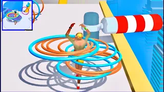 Hula Hoop Race 3D Gameplay All Levels 1-5 (iOS/Android)