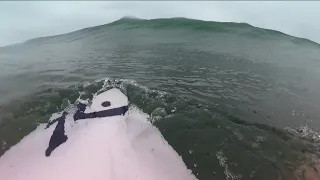 Storm Surf Solo POV JOURNEY. Biggest Day of 2023. Massive.