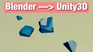 How to make breakable objects in unity - Blender to Unity3D (Fractured Model)