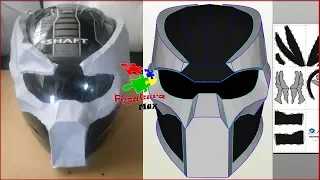 MODIFICAR CASCO DE MOTO CON PEPAKURA PARTE 1