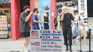 𝙇𝙞𝙫𝙚 2022.07.16 Sat. HeeWon#희원&WonYoung#이원영 Hongdae Vocal Busking 홍대 노래 버스킹 #SnowHorse