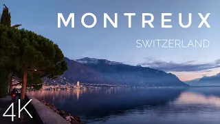 Inspiration in the mountains of Montreux🇨🇭 | walk through the city of beauty and history | in 4K HDR