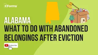 Alabama: What to Do With Abandoned Belongings After Eviction