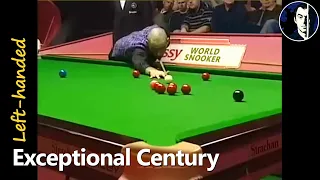 Ronnie O'Sullivan Plays 75% Left-Handed Aiming for a Total Clearance