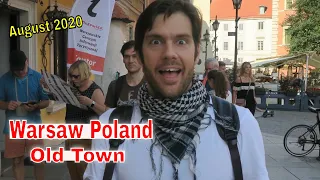 Warsaw Poland Super Nice, Clean and Amazing Old Town City - Travel Vlog August 2020