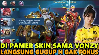 PERTAMA KALI MAIN SAMA ONIC VONZY LANGSUNG DI LIATIN SKIN MAHAL . BIKIN GAK FOKUS AJA WKWKWK