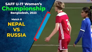 🔴 Live Match 8: Nepal vs Russia | SAFF U - 17 Women's Championship 2023 | Sportzworkz