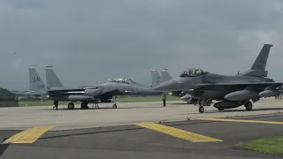 USAF F-16 Vipers From Aviano Airbase, Italy 510th Fighter Squadron–Deploy To RAF Lakenheath, England