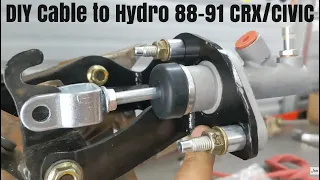 DIY Cable to Hydraulic Conversion on 88-91 Honda CRX CIVIC EF Wagon Sedan Hatchback