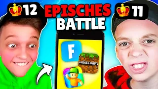 KLEINER BRUDER MAX vs FINN! 😲 30 MINUTEN PUSH BATTLE in ALLEN SPIELEN (Stumble Guys, Minecraft ..)