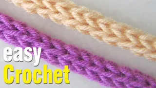 Easy Crochet: How to Crochet 4-stitch I-cord for beginners. Free an I-cord diy tutorial.