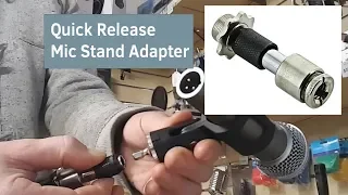 Hot Swap Microphones on Stage Easily with a Quick Release Mic Stand Adaptor