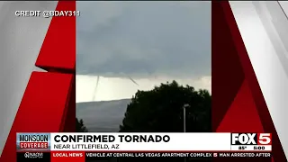 Confirmed tornado touches down north of Mesquite on Sunday afternoon