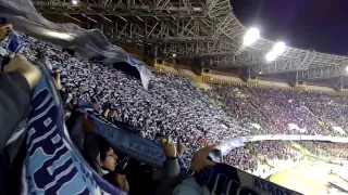 Napoli Real Madrid urlo Champions live curva B