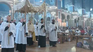 Blessed Sacrament Procession-Westminster Cathedral-May 2018. A Day With Mary