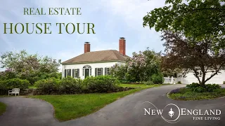 Inside and outside of a beautiful FRENCH COUNTRY Style home for sale in New Hampshire - New England