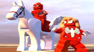 Lego Örümcek Adam ve Örümcek Kız Hırsızların Peşine Düşüyor (Lego marvel super heroes)